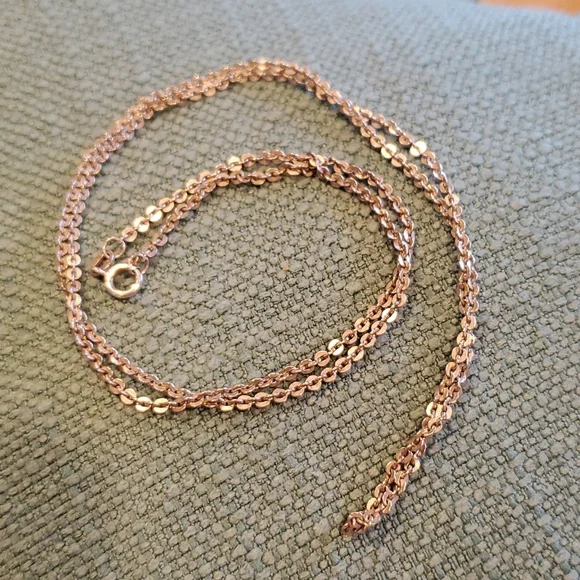 Vintage 925 Silver Necklace, Sweet SUPER Unique Chain, 22 Inches - Picture 1 of 9